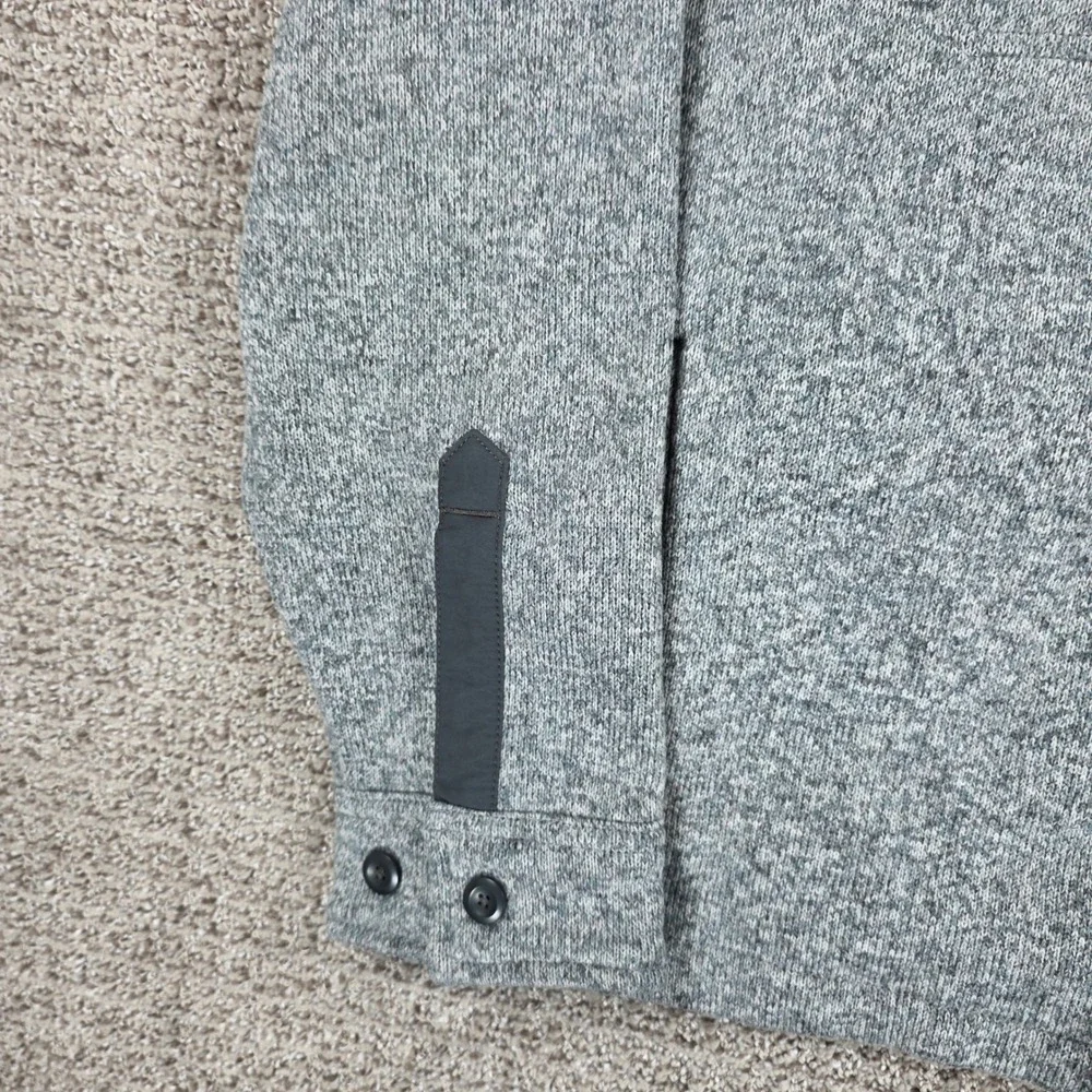 Patagonia Better Sweater Shirt Jacket Mens Medium Gray Full Button Fleece Coat